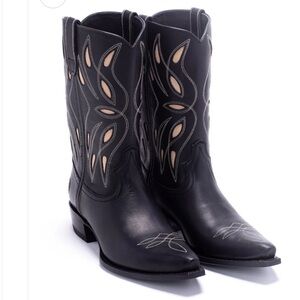 Ranch Road Sagebrush Black Cowboy Boots